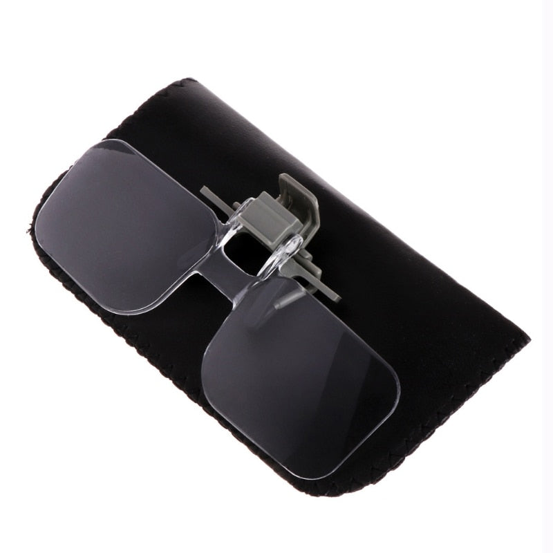 Clip-On Magnifier For Eyeglasses