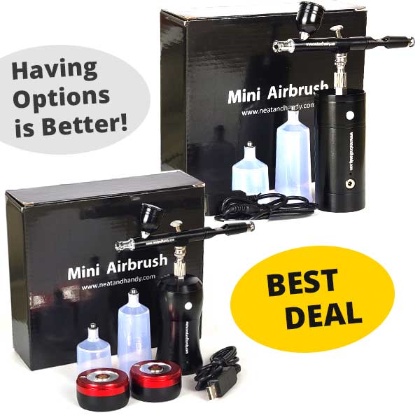Mini Airbrush With Compact Compressor - Hobbyist Edition