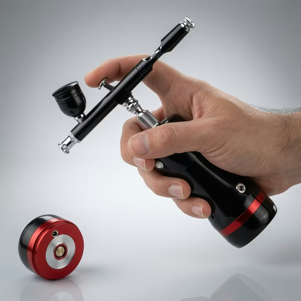 Mini Airbrush With Compact Compressor - Hobbyist Edition